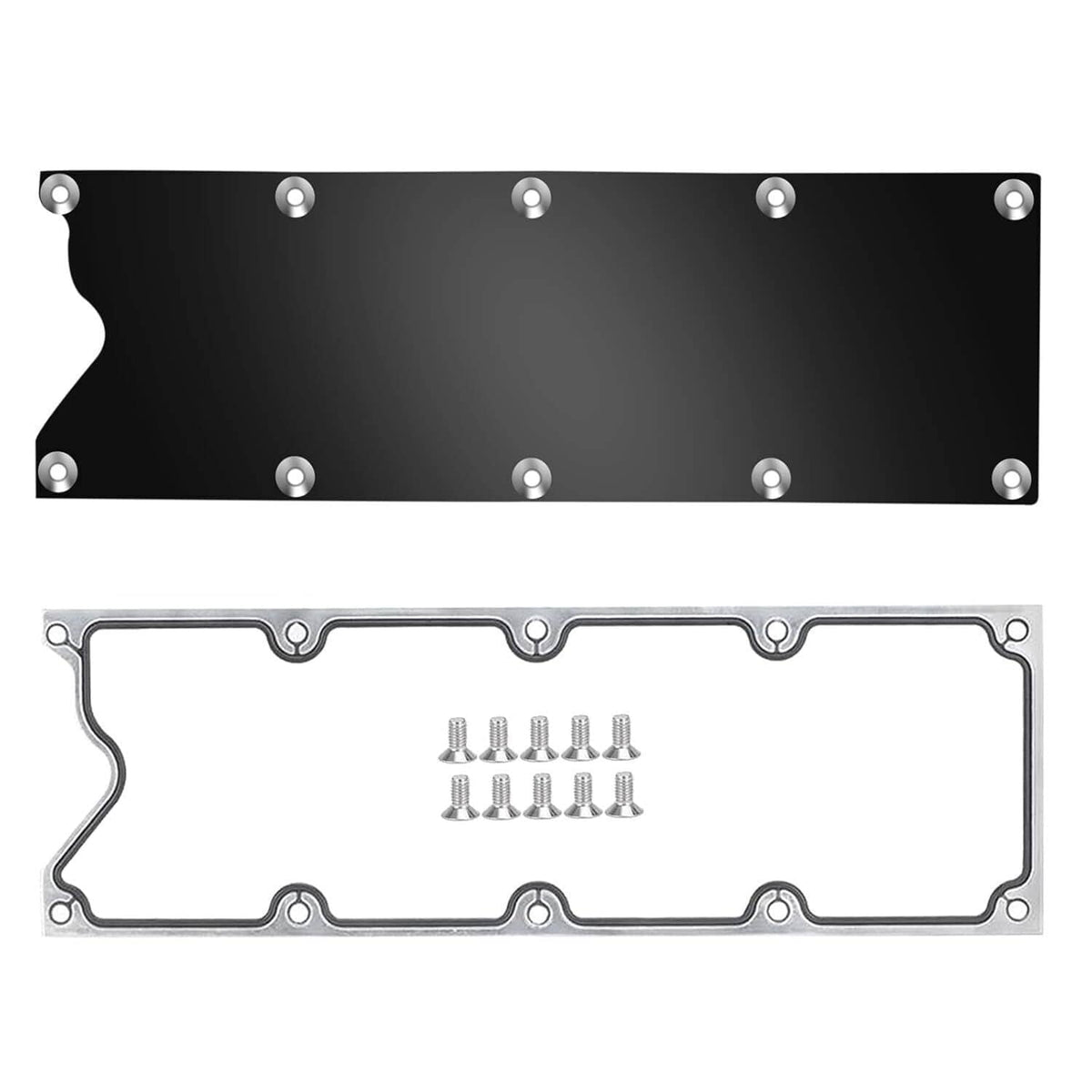 Solidspare Billet Knock Sensor Delete LS6 LSX & GASKET Plate For LS Gen 3 VALLEY PAN Cover