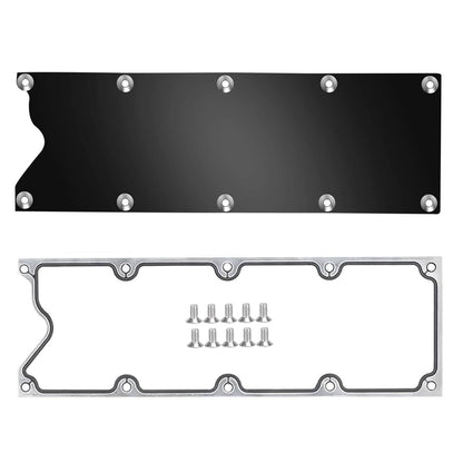Solidspare Billet Knock Sensor Delete LS6 LSX & GASKET Plate For LS Gen 3 VALLEY PAN Cover