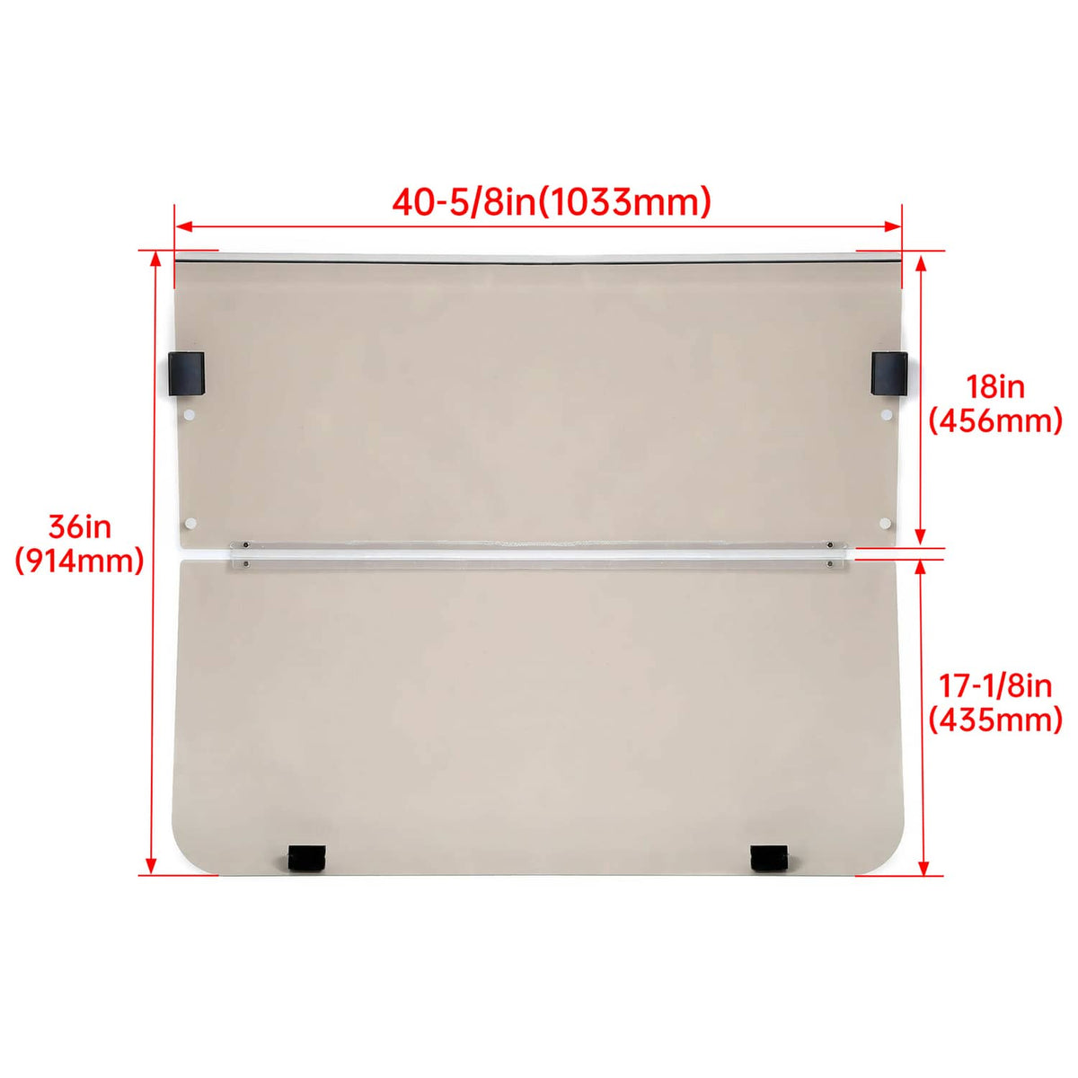 Solidspare Golf Cart Tinted Folding Windshield Windscreen For Yamaha G14 G16 G19 1995-2003