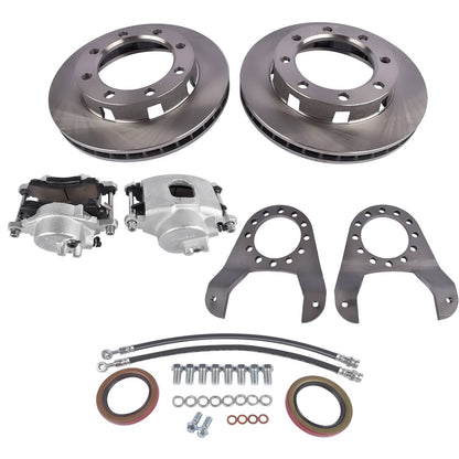 Solidspare 14 Bolt Complete Disc Brake Conversion Kit 10.5 SRW For GM 1973-1988 Disk Brakes