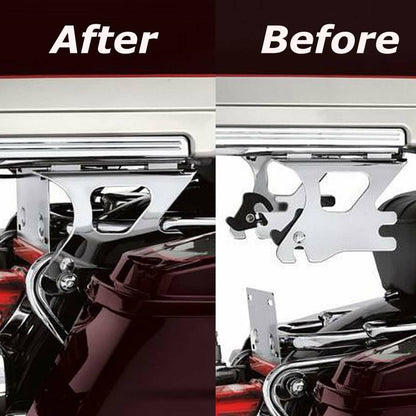 Solidspare Two-Up Tour Pack Mount Luggage Rack Docking For 1997-2008 Harley Road King FLHR