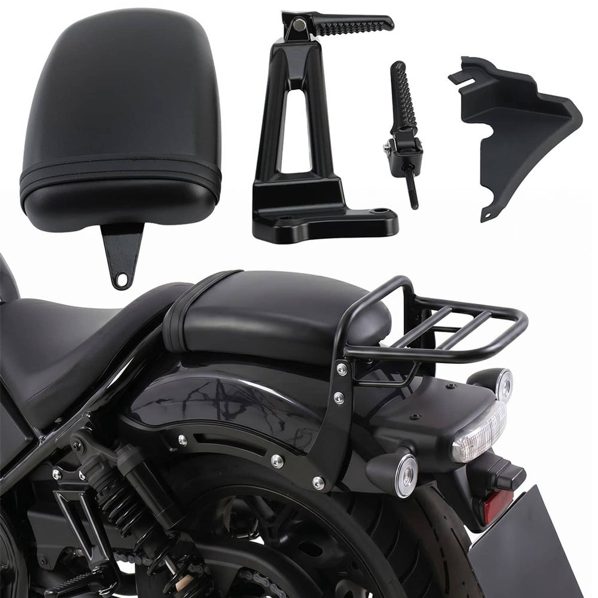 Solidspare For Honda Rebel 1100 CMX1100 2021-2024 2025 Passenger Seat & Footpegs W/ Bracket
