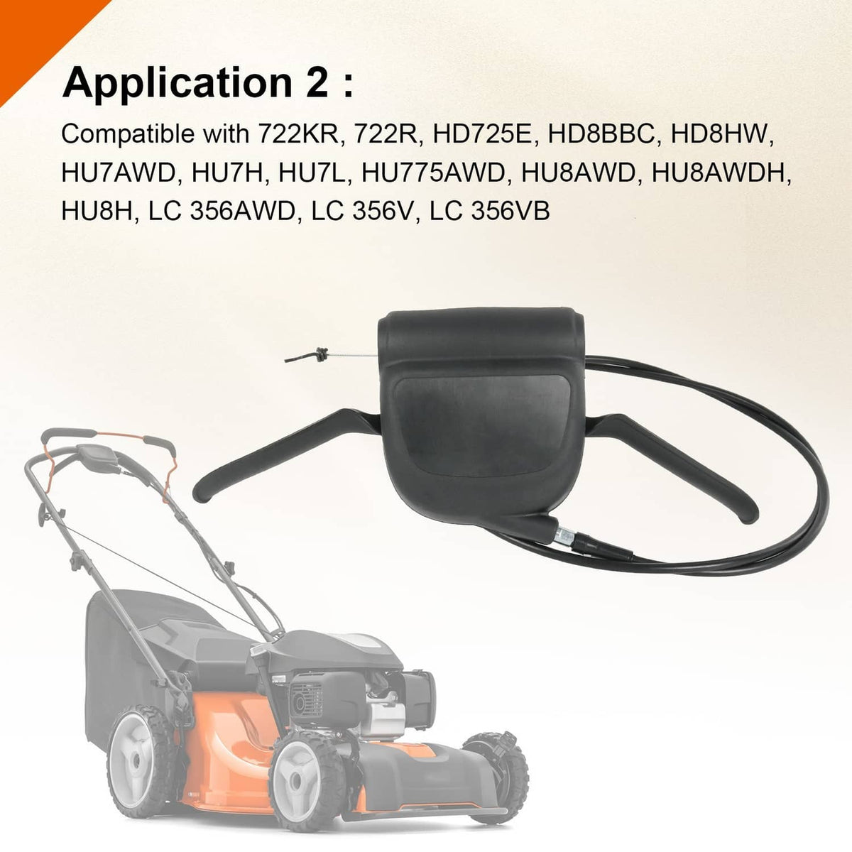 Solidspare Self-Propelled Mower Control Handle For Craftsman Husqvarna HU775H HU700 HU800