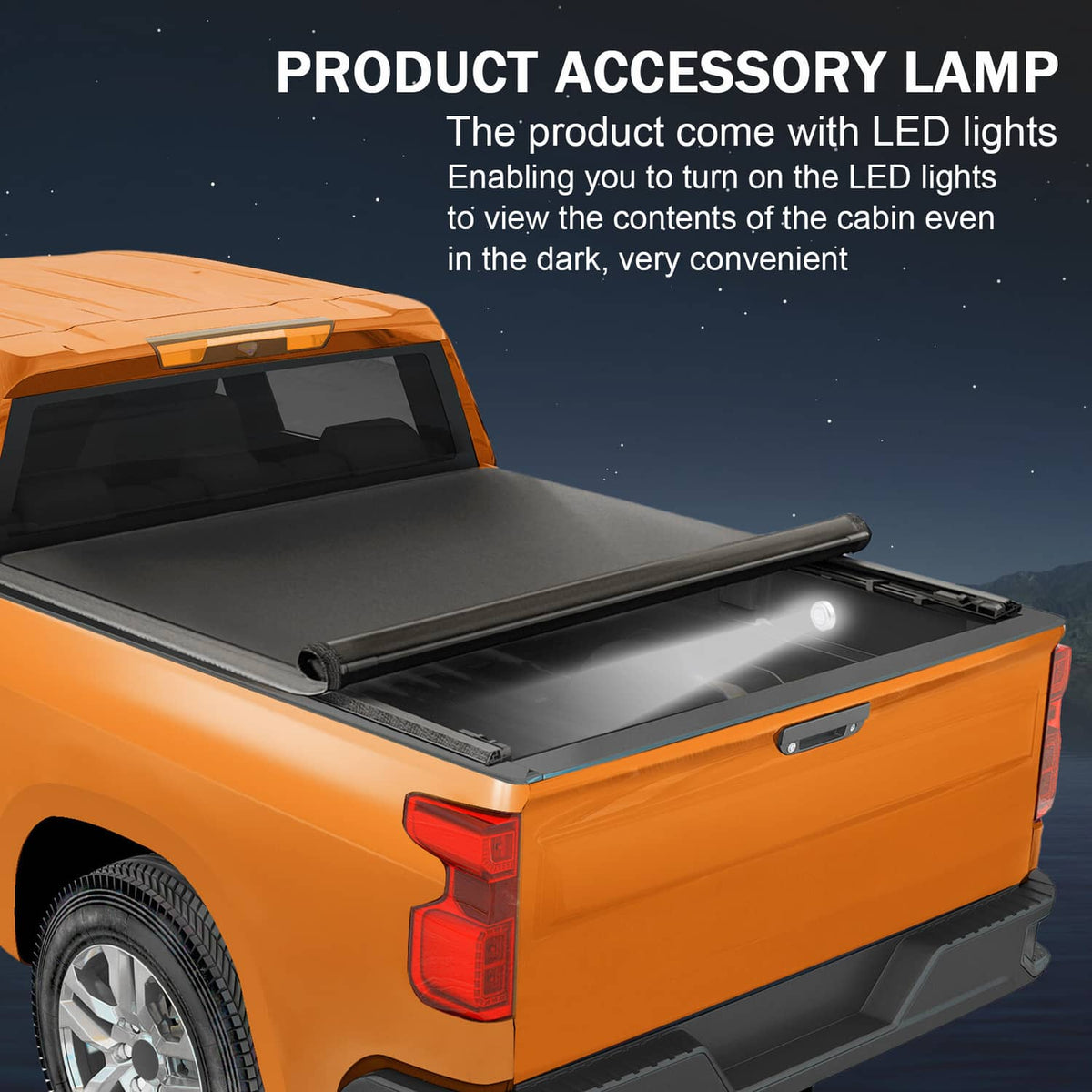 Solidspare 8FT Roll Up Truck Bed Tonneau Cover For 1988-2007 Chevy Silverado GMC Sierra