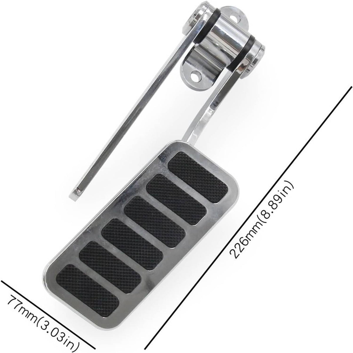 Solidspare Universal Street Hot Rod Aluminum Gas Pedal & 24" SS Throttle Cable & Spring Kit
