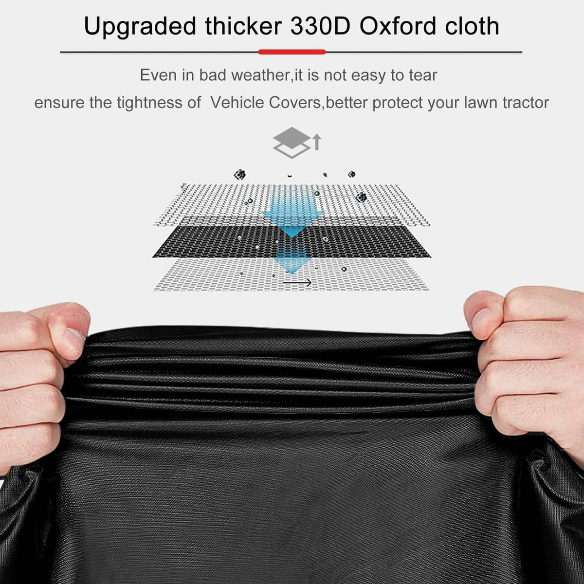 Solid Spare LP93647 Deluxe Riding Mower Cover Waterproof for John Deere X300-X700 Series