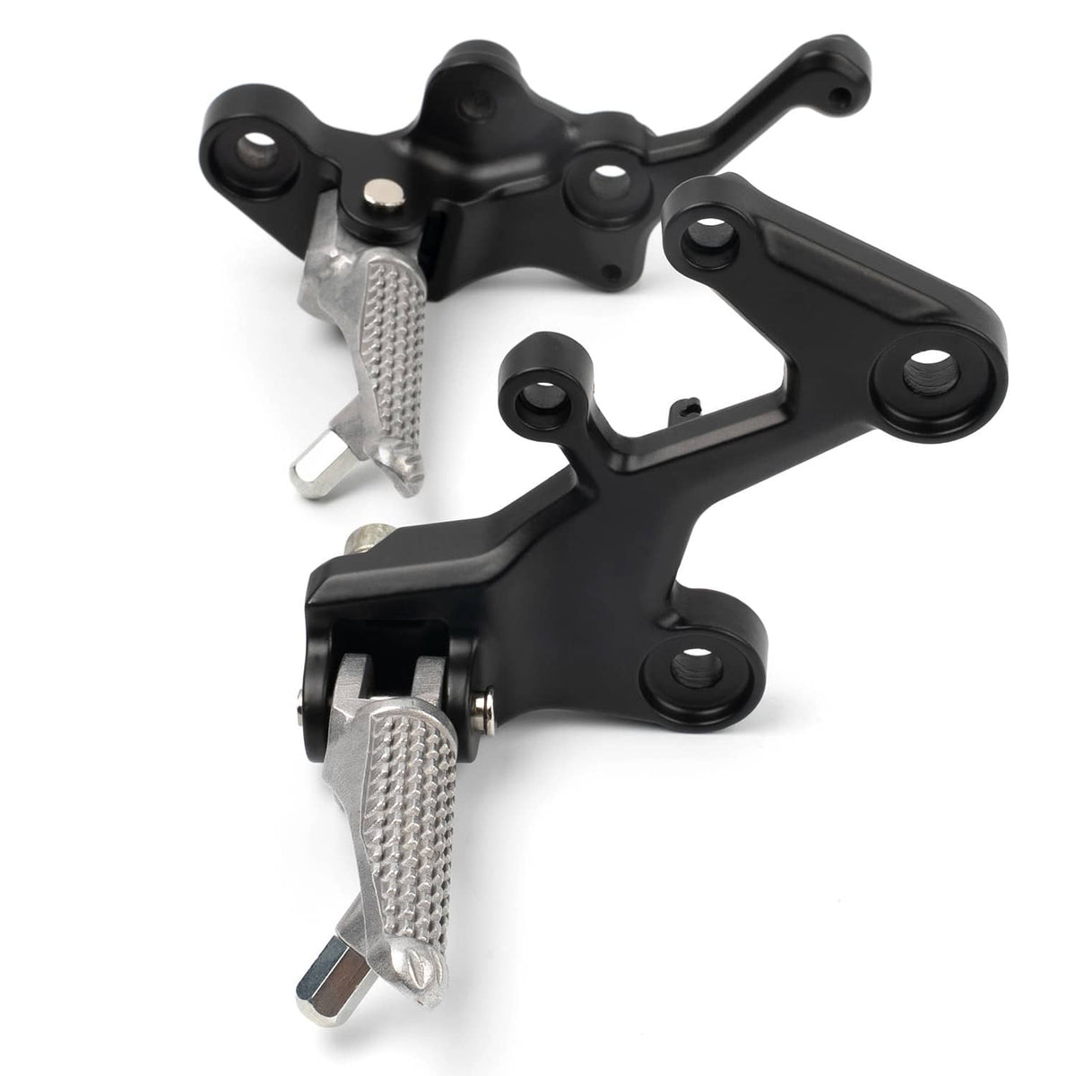 Solidspare Rider Footpeg Driver Footrest w/ Mount Bracket Kit for Kawasaki Ninja 400 18-24