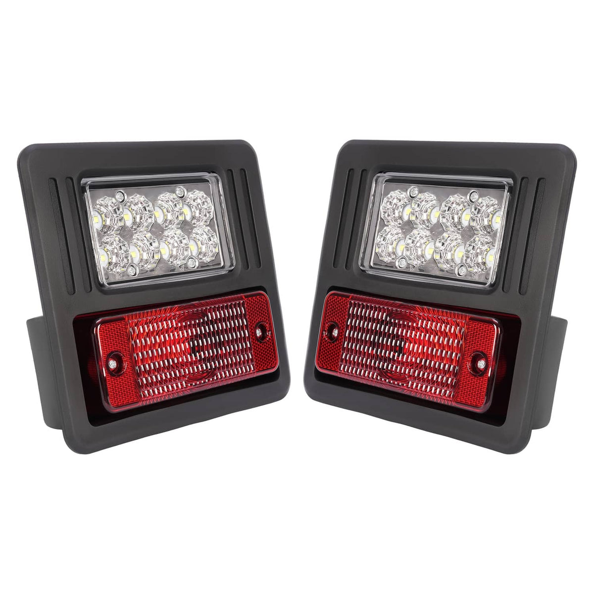 Solidspare 4x LED Headlight Tail Exterior Light Kit For Bobcat Skid Steer Loader