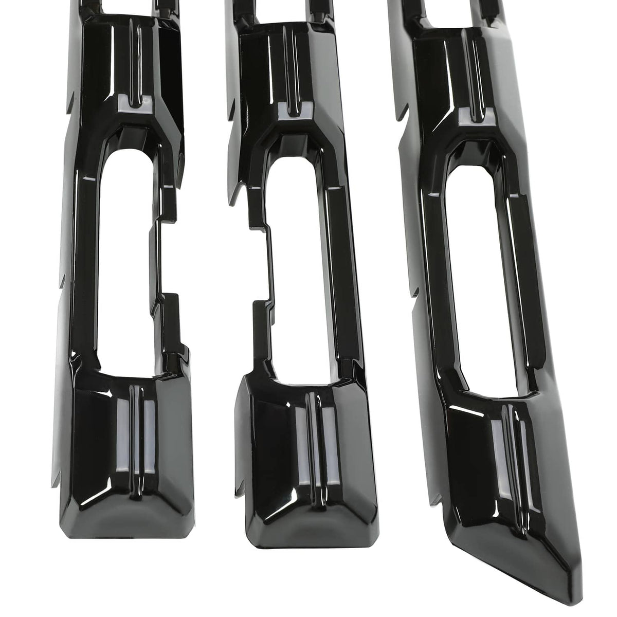 Solid Spare Gloss Black Painted For Chevy Silverado 2500 3500 HD 20-23 Grille Insert Overlay