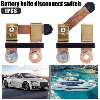 Solidspare Auto Battery Disconnect Switch Blade Side Post Terminal Car Shut Cut Off Vehicle