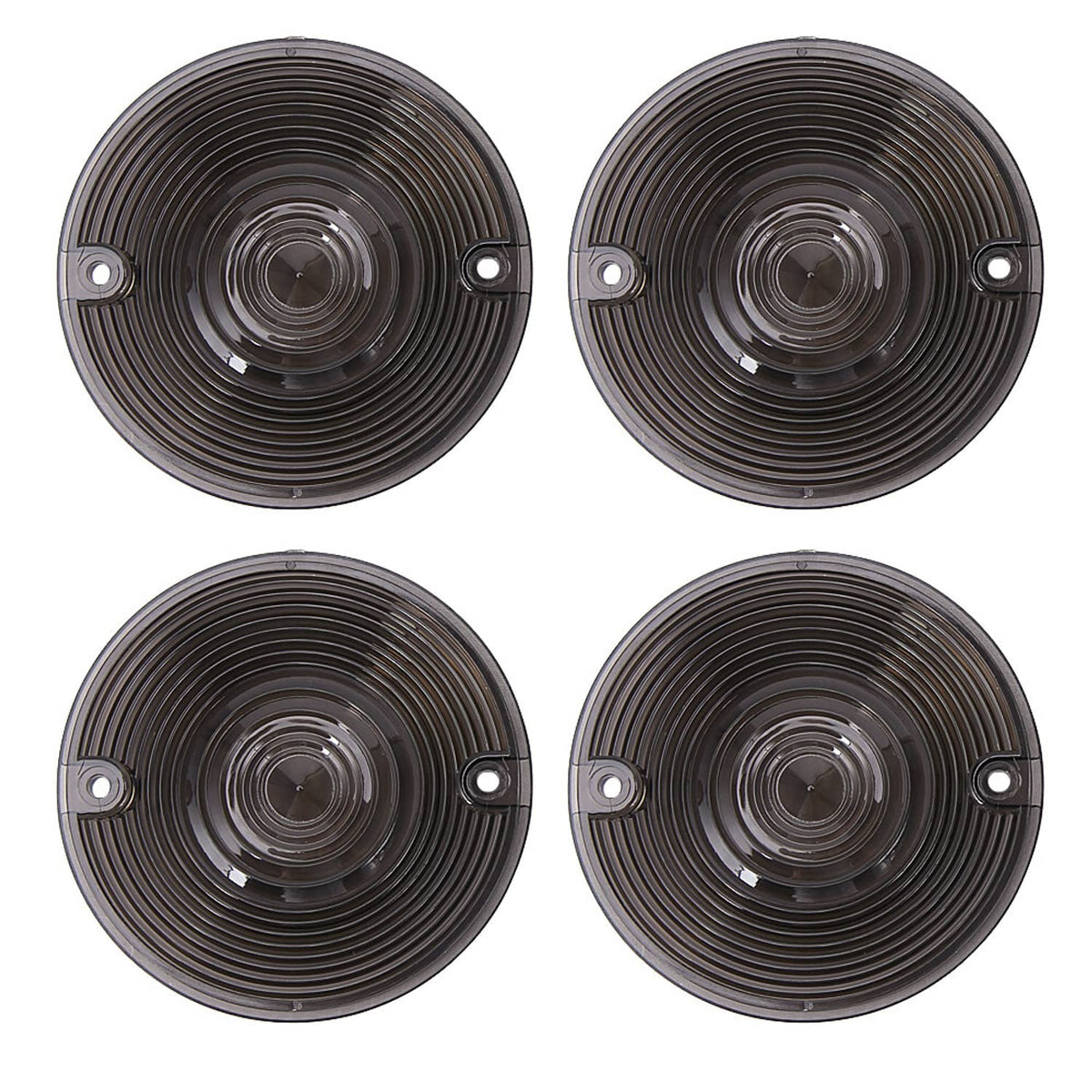 Solidspare For Harley Touring Road Glide Electra Glide Smoked Turn Signal Light Lens Cover