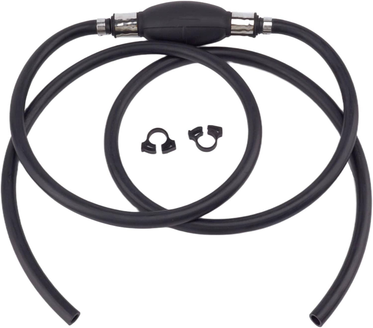 Solid Spare 3/8" Fuel Gas Hose Line Assembly with Primer Bulb Marine Outboard Boat RV Motor