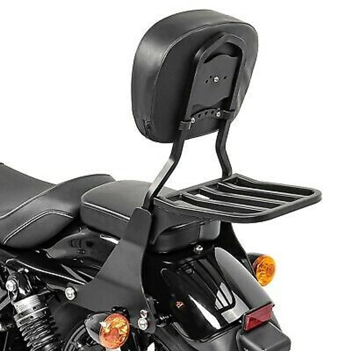 Solidspare 94-03 Backrest Sissy Bar + Luggage Rack For Harley Sportster XL 883 1200 Custom