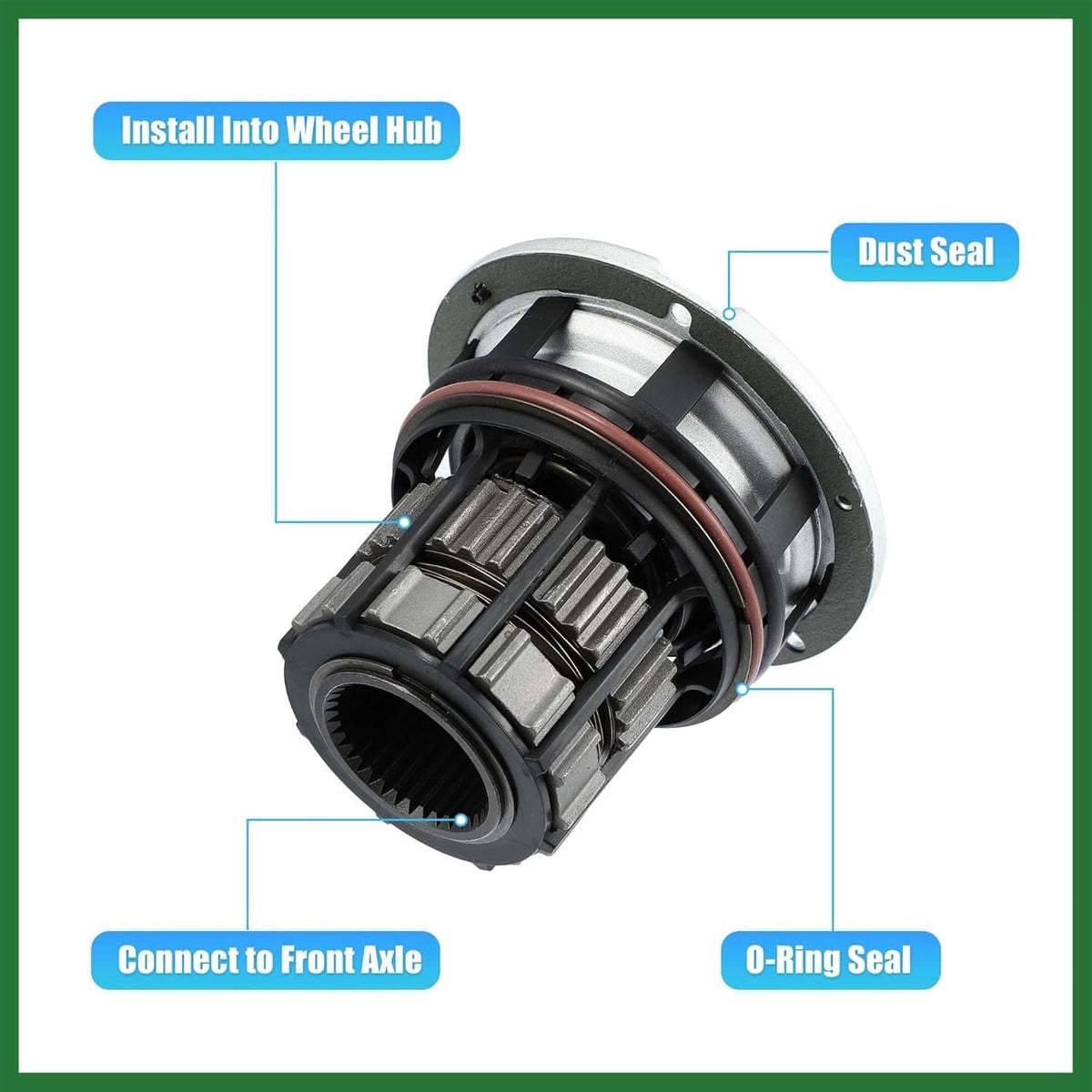 Solid Spare 4WD Front Manual Lock Hub Link For 2005-2023 Ford F250 F350 F450 F550 Super Duty