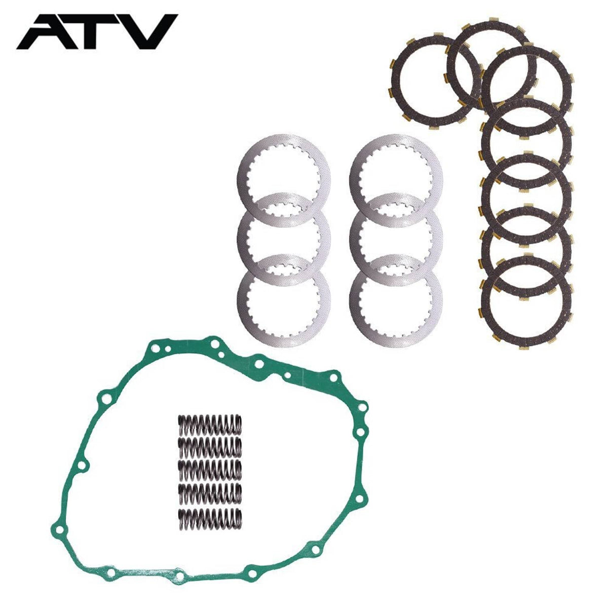 Solidspare Generic Clutch Kit Heavy Duty Springs & Cover Gasket For Honda Sportrax 400