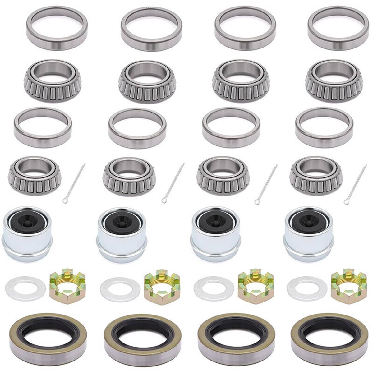 Solidspare 3500LB 1-1/16'' to 1-3/8" Boat Trailer Wheel Axle Bearing Seal Kit L68149 L44649