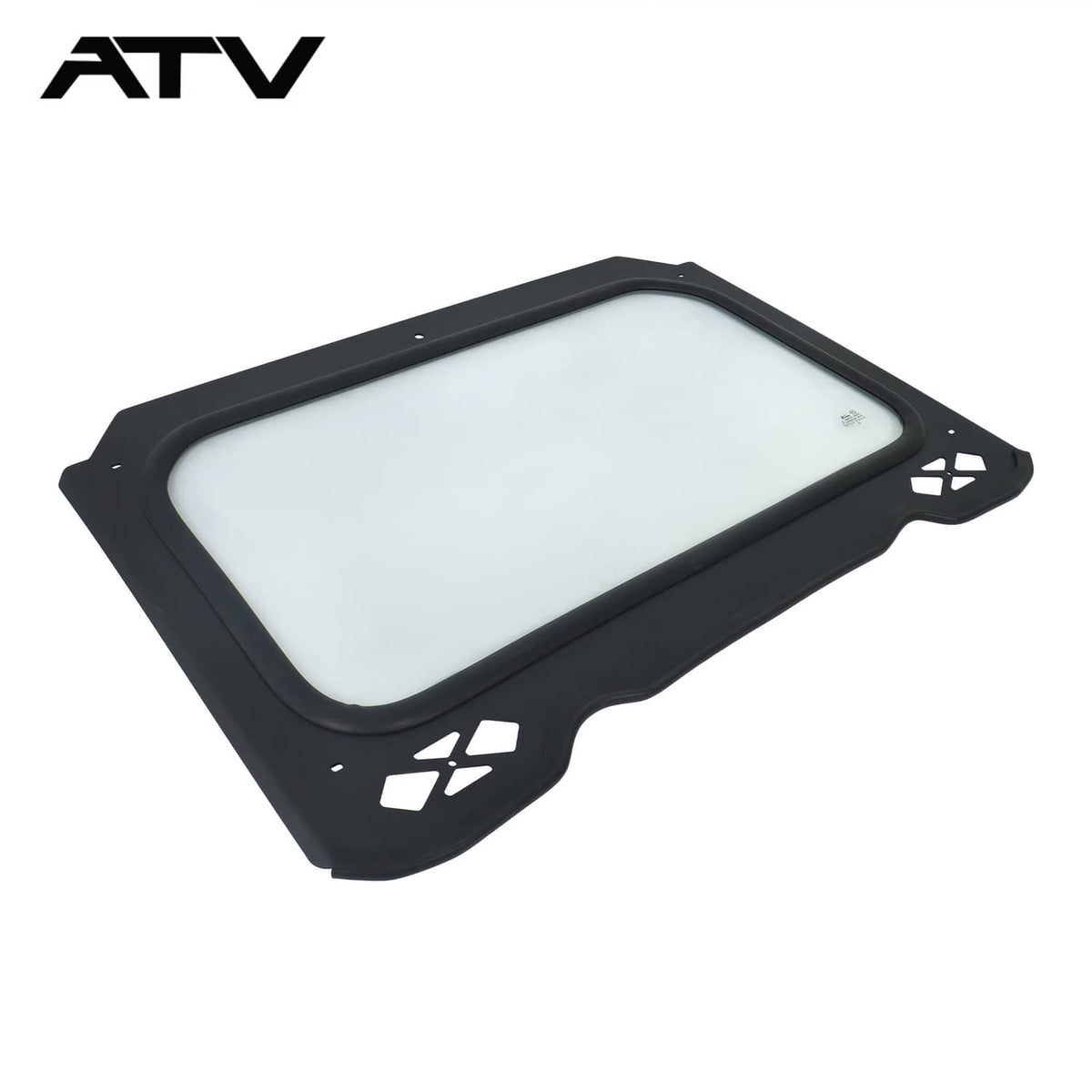 Solidspare Front Full Glass Windshield W/Wiper For Polaris RZR 900 1000 XP Turbo 2014-2018