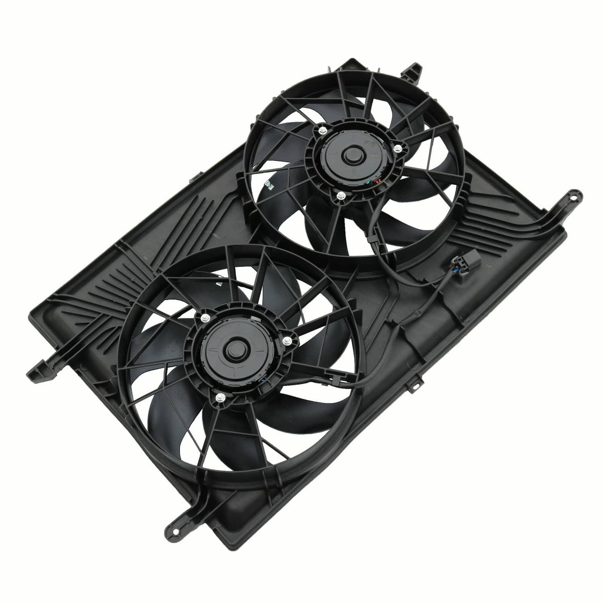 Solidspare Dual Radiator Cooling Fan Fits For 07-2017 GMC Acadia 2009-17 Chevrolet Traverse