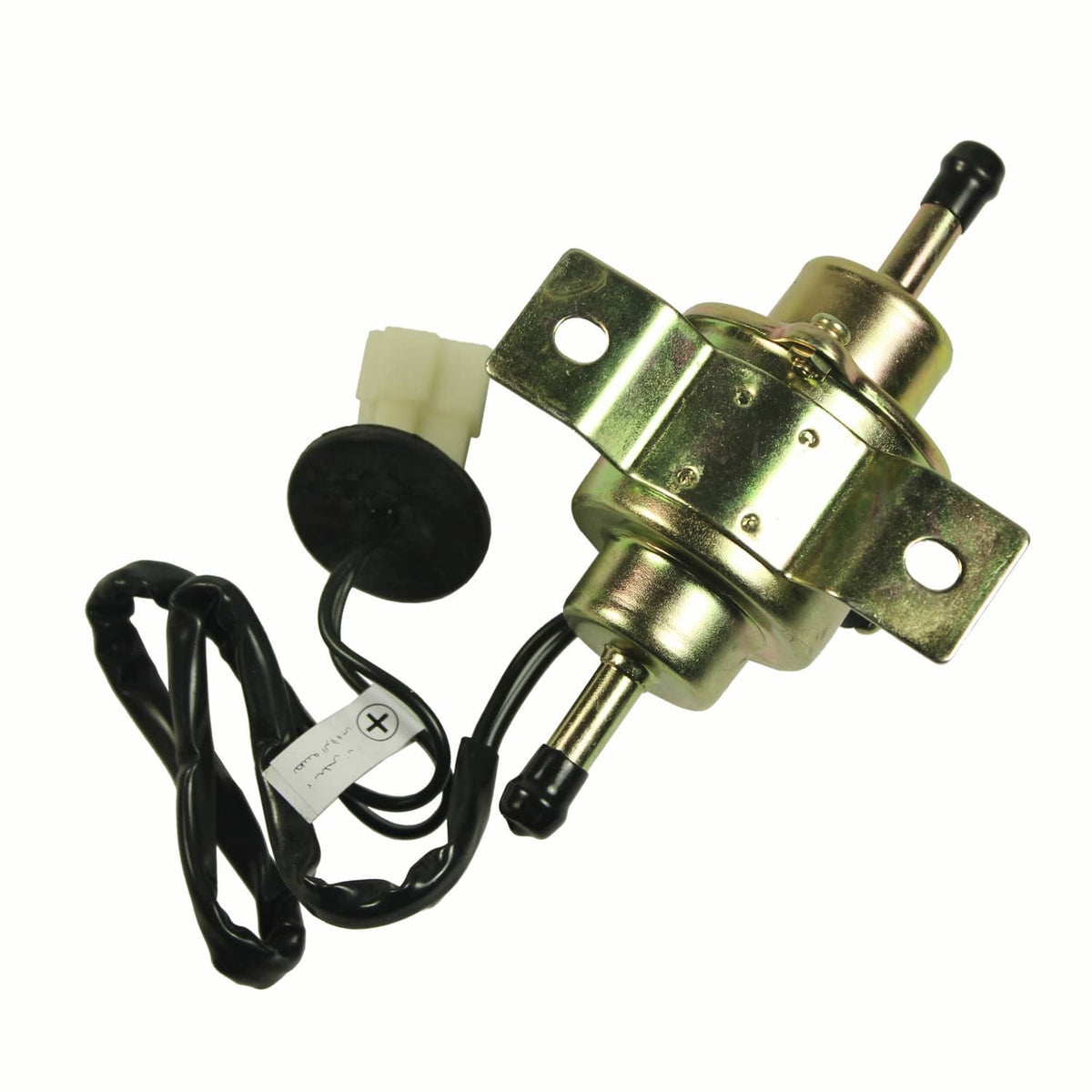 Solidspare CHROME Universal Gas Diesel Electric Fuel Pump 1/4 tubing 3-5 PSI Low Pressure