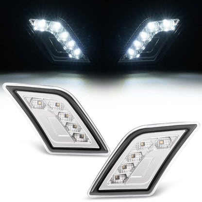 Solid Spare LED Bumper Side Marker Lights For Mercedes-Benz C300/C350/C63 AMG 4-Door 08-11
