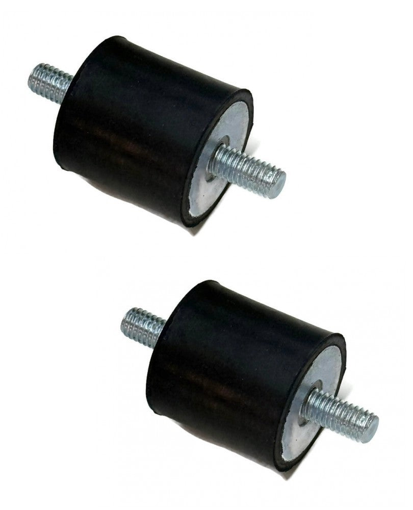 (2) 1" Rubber M6 6MMx1.0 Vibration Mounts 1/4-28 Fine Thread for AEM Injen K&N