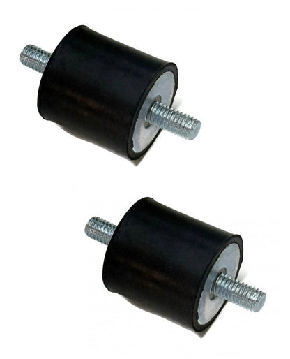 (2) 1" Rubber M6 6MMx1.0 Vibration Mounts 1/4-28 Fine Thread for AEM Injen K&N