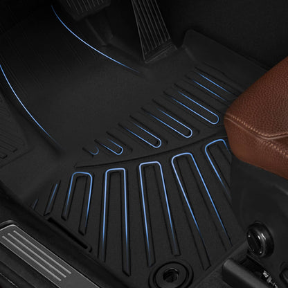 Solidspare For 2020-2025 Toyota Corolla Sedan TPE All-Weather Floor Mats 2 Row Liner Set