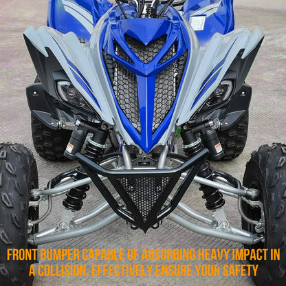 Solidspare FOR 2006 - 2025 YAMAHA RAPTOR 700 YFM 700 R BLACK FRONT GRAB BAR BUMPER BLACK