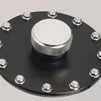 Solidspare 15 Gallon Aluminum Racing Drift Fuel Cell Gas Tank w/ Cap & Level Sender Sliver