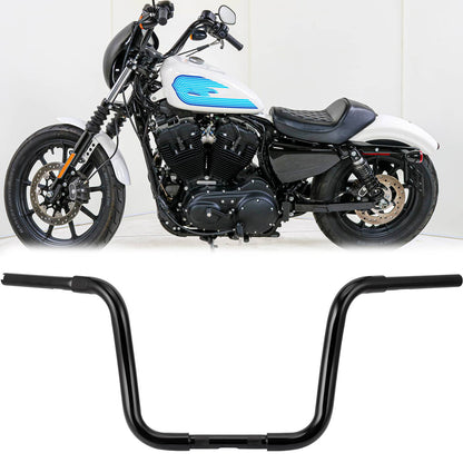 Solidspare 12" Rise 1 1/4" Hanger Ape Handlebar Fit For Harley Sportster FLST FXST Dyna