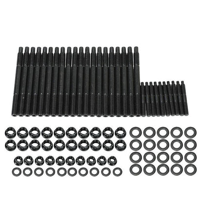 Solidspare Black Head Studs Bolts Kit For 2004-2020 Chevy GM 4.8L 5.3L 5.7L 6.0L 6.2L 7.0L