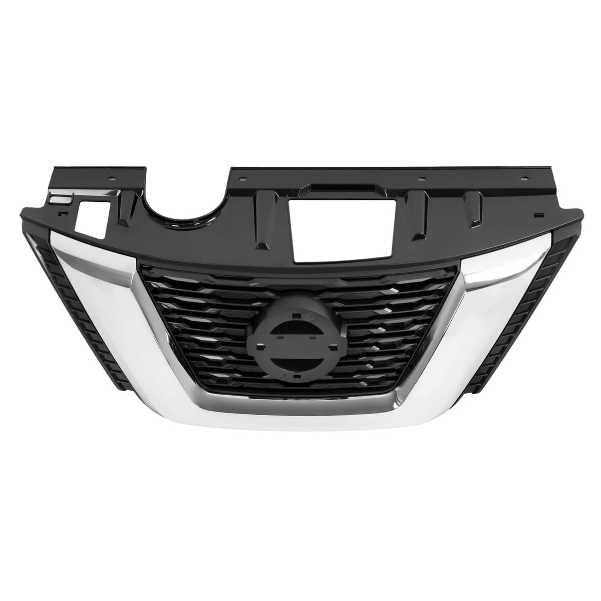 Solid Spare Front Chrome Bumper Grille Upper Grill For Nissan Rogue 2017 18 2020 #NI1200281
