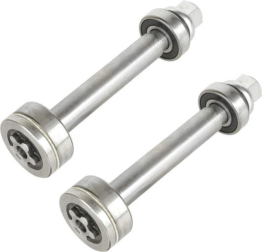 Solid Spare Spindle Shaft w/ Bearing Nut for Husqvarna 532137646 137646 137645 133172 130794