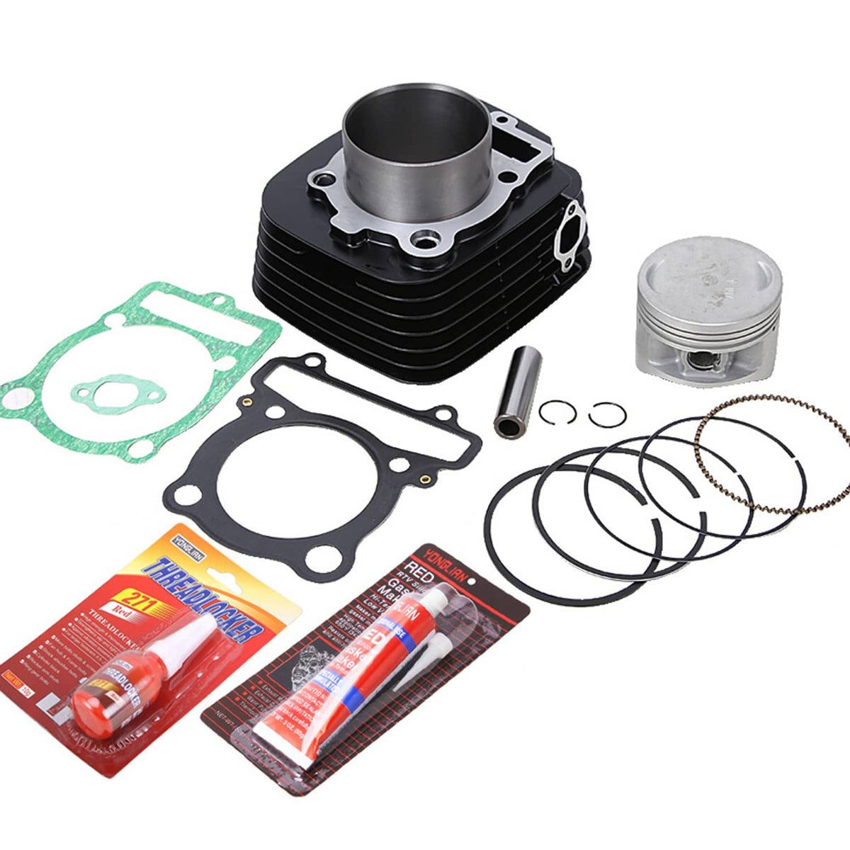Solidspare Cylinder Piston Gasket Top End Kit for 1995-2009 Yamaha ATV Wolverine 350 YFM350
