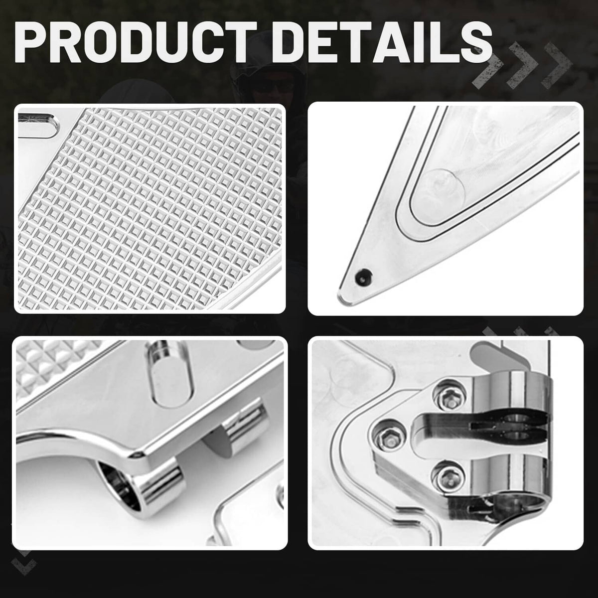 Solidspare Driver Passenger Floorboards Floor Boards Foot Pegs CNC For Harley Electra Glide