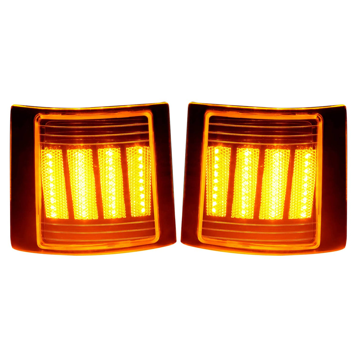 Solid Spare For Chevy C/K 1500 2500 3500 94-98 LED Sequential Corner Side Marker Lights Set