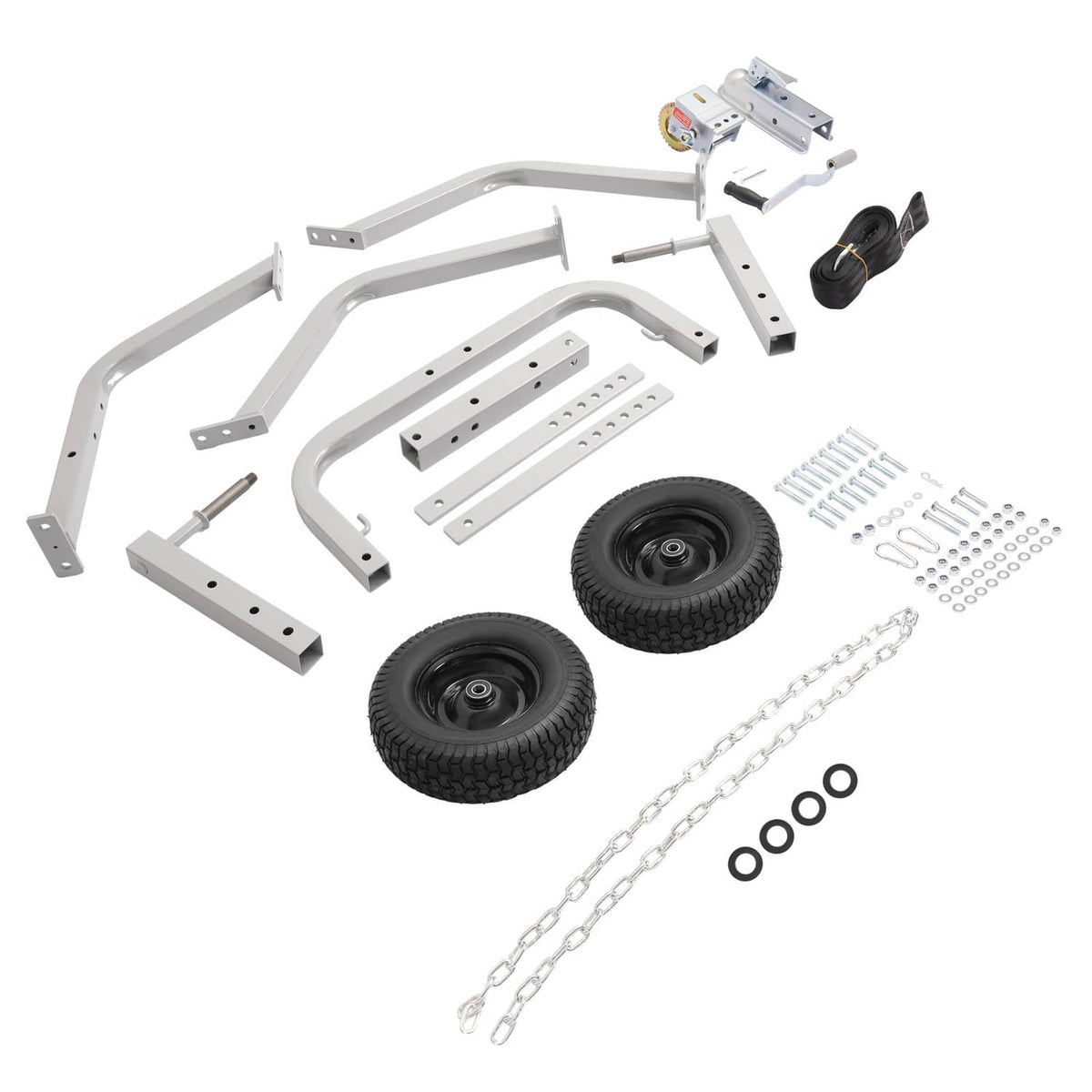 Solidspare Heavy-Duty Steel Log Skidder Arch Holder Set Logs Trailer Strong Load-bearing