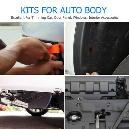Solidspare 750 Pcs Car Retainer Clips Auto Fasteners Push Trim Clips Pin Rivet Bumper Kit