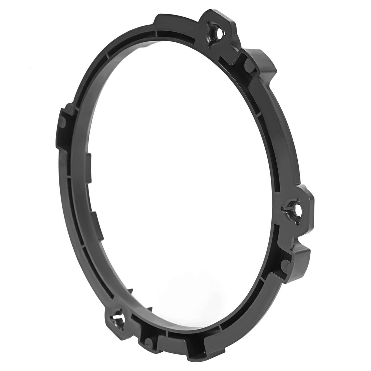 Solid Spare Black 7" Headlight Replacement Mount Bracket Ring Fit Jeep Wrangler 1997-2006