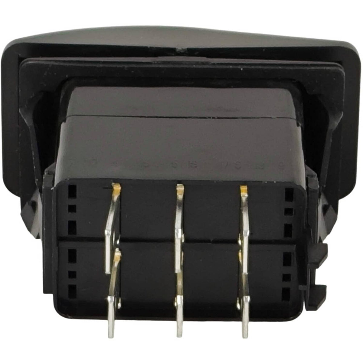 Solid Spare Non-Illuminated Momentary Rocker Switch VLD1S00B-AZC00-000 DPDT 20A 12VDC Sealed