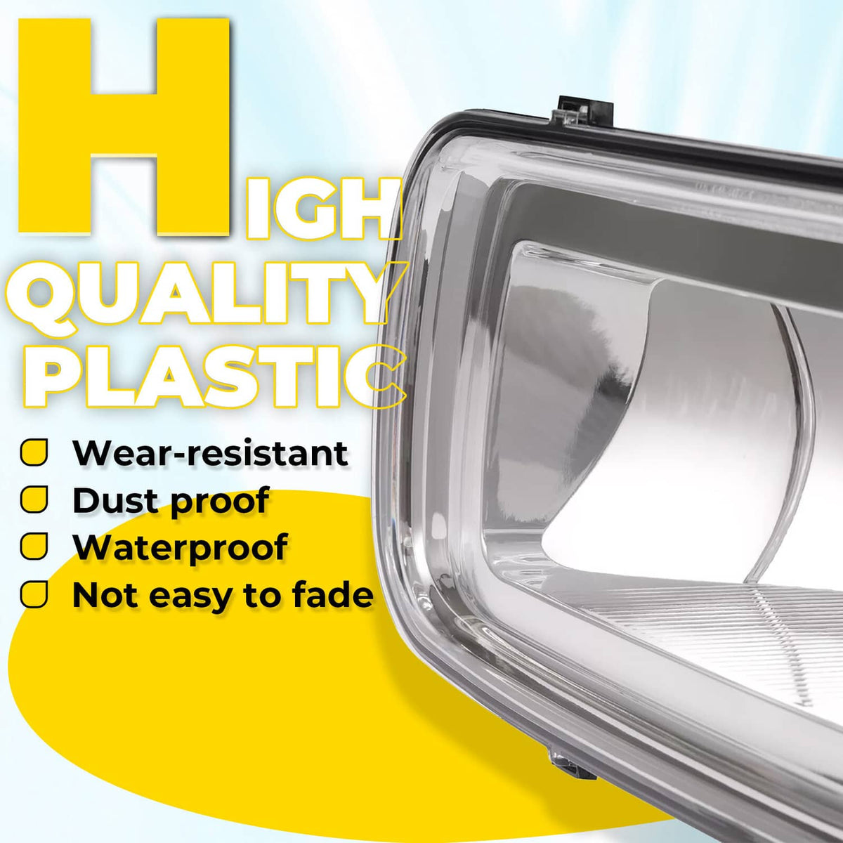 Solid Spare Left Clear Lens Fog light For Ford F150 LH 2004-2006 To 8-8-05 W/ Bracket / Bulb