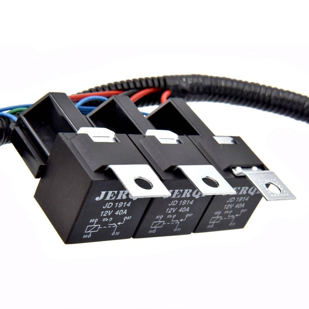 Solidspare For 1999–2006 Chevy GM Electric Dual Fan Upgrade Wiring Harness Kit ECU Control