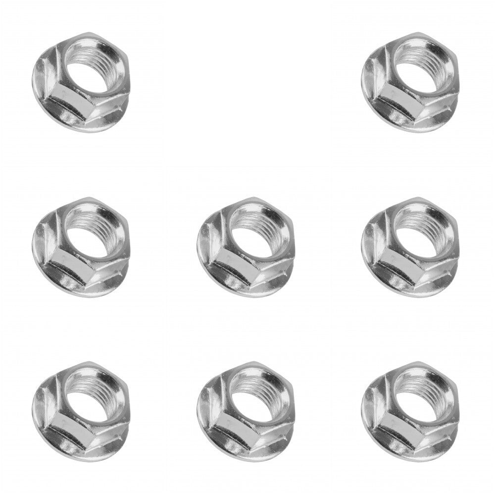 (8) Wheel Flange Serrated Nuts 3/8"-24 for Polaris 1993 Big Boss 250, 350L ATV