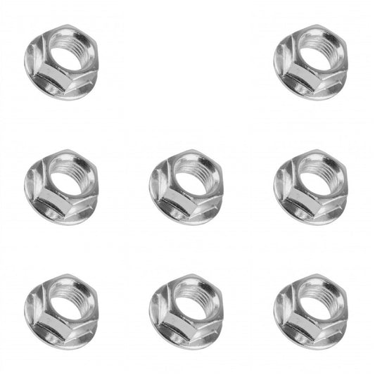 Solid Spare (8) Wheel Flange Serrated Nuts 3/8"-24 for Polaris 1993 Big Boss 250, 350L ATV