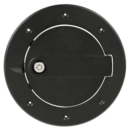 Solid Spare Aluminum Locking Fuel Filler Door Gas Tank Cap Cover For Hummer H3 H3T 2006-2010