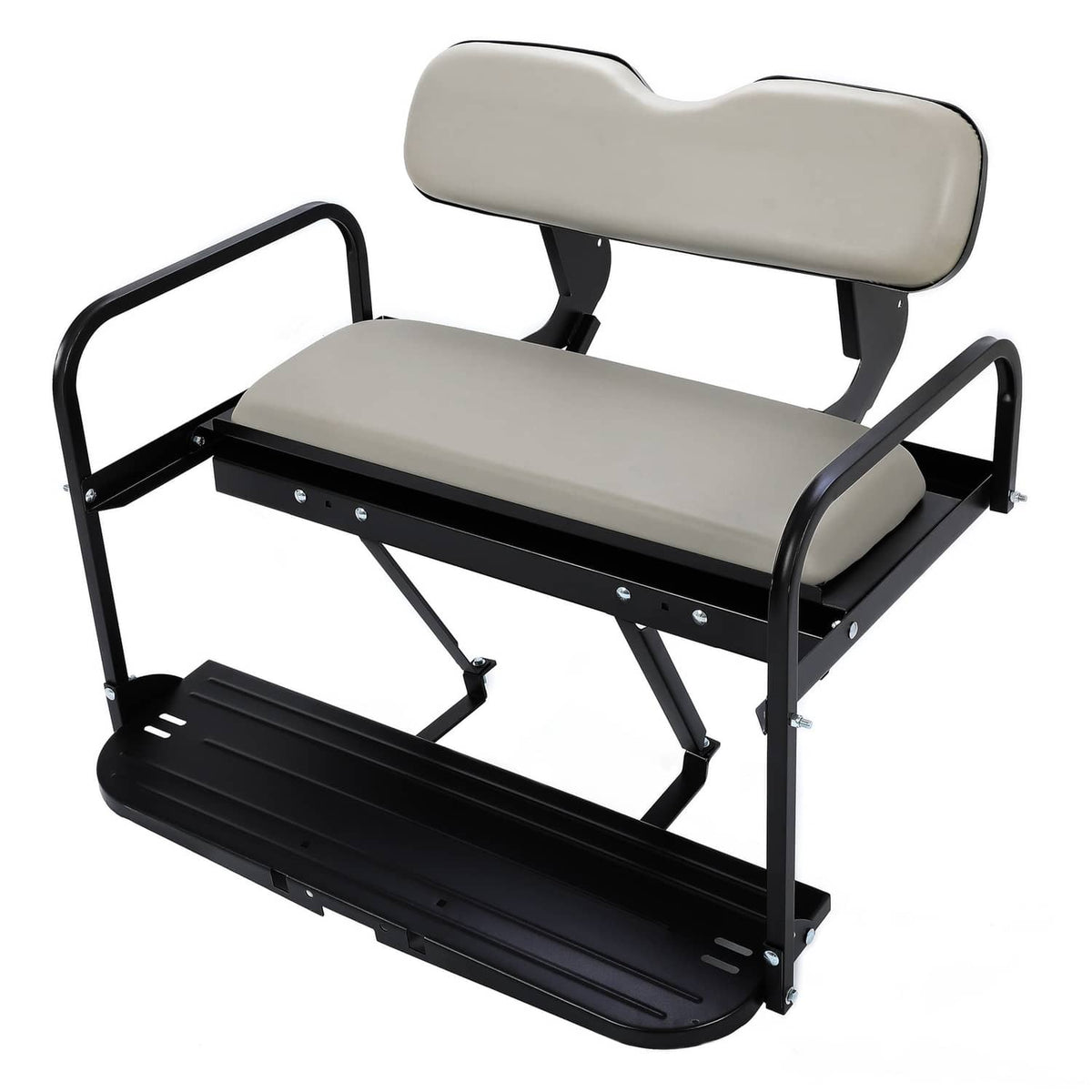 Solidspare Golf Cart Rear Flip Seat Kit Back Seat For Yamaha G14 G16 G19 G22 Gray