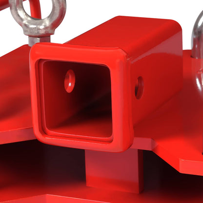 Solidspare Forklift Trailer Hitch Receiver 2'' Tow Hitch Attachments for Dual Pallet Fork