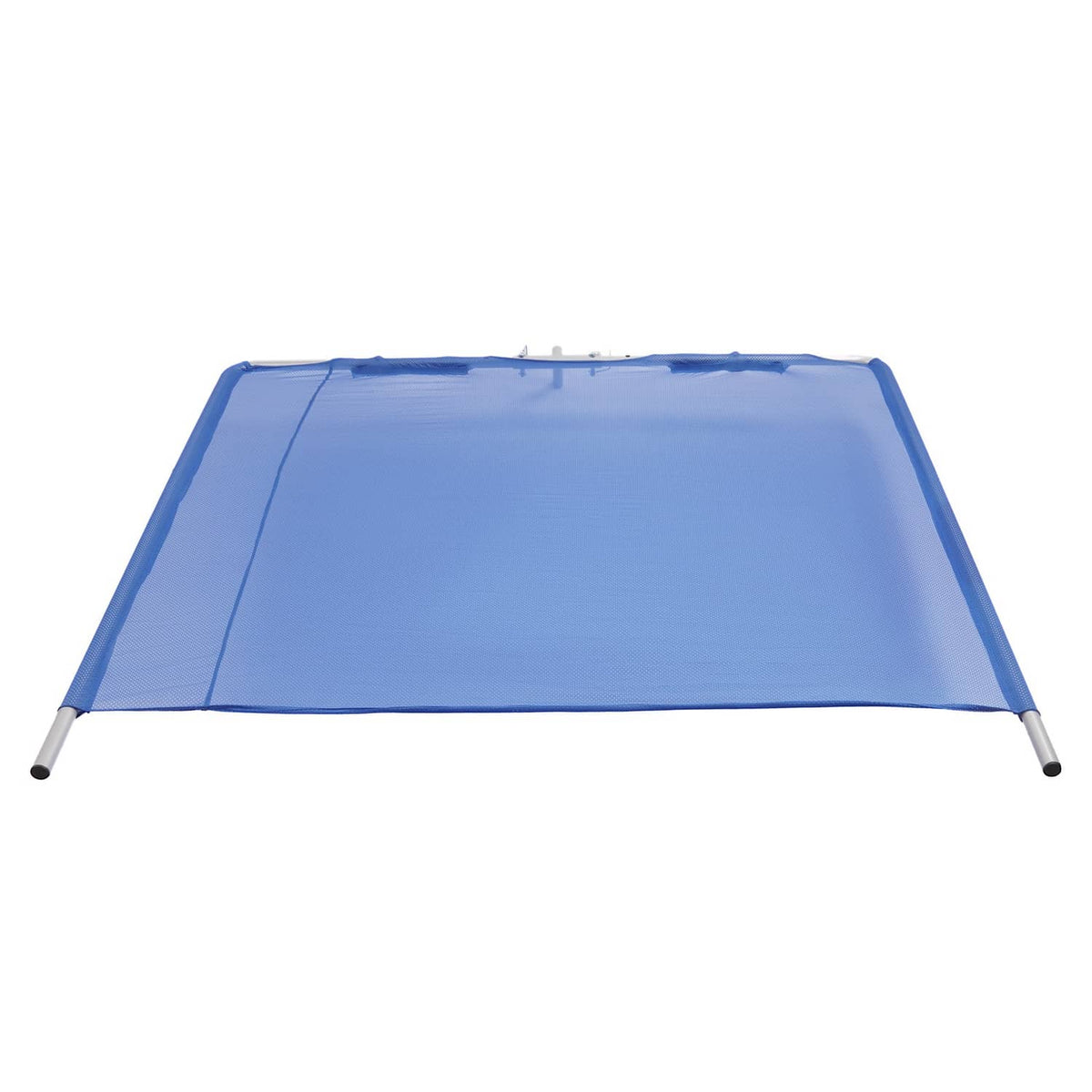 Solidspare Silvery+Blue Boat Sun Shade For Boats 25 FT And Under Aluminium Powder Coated