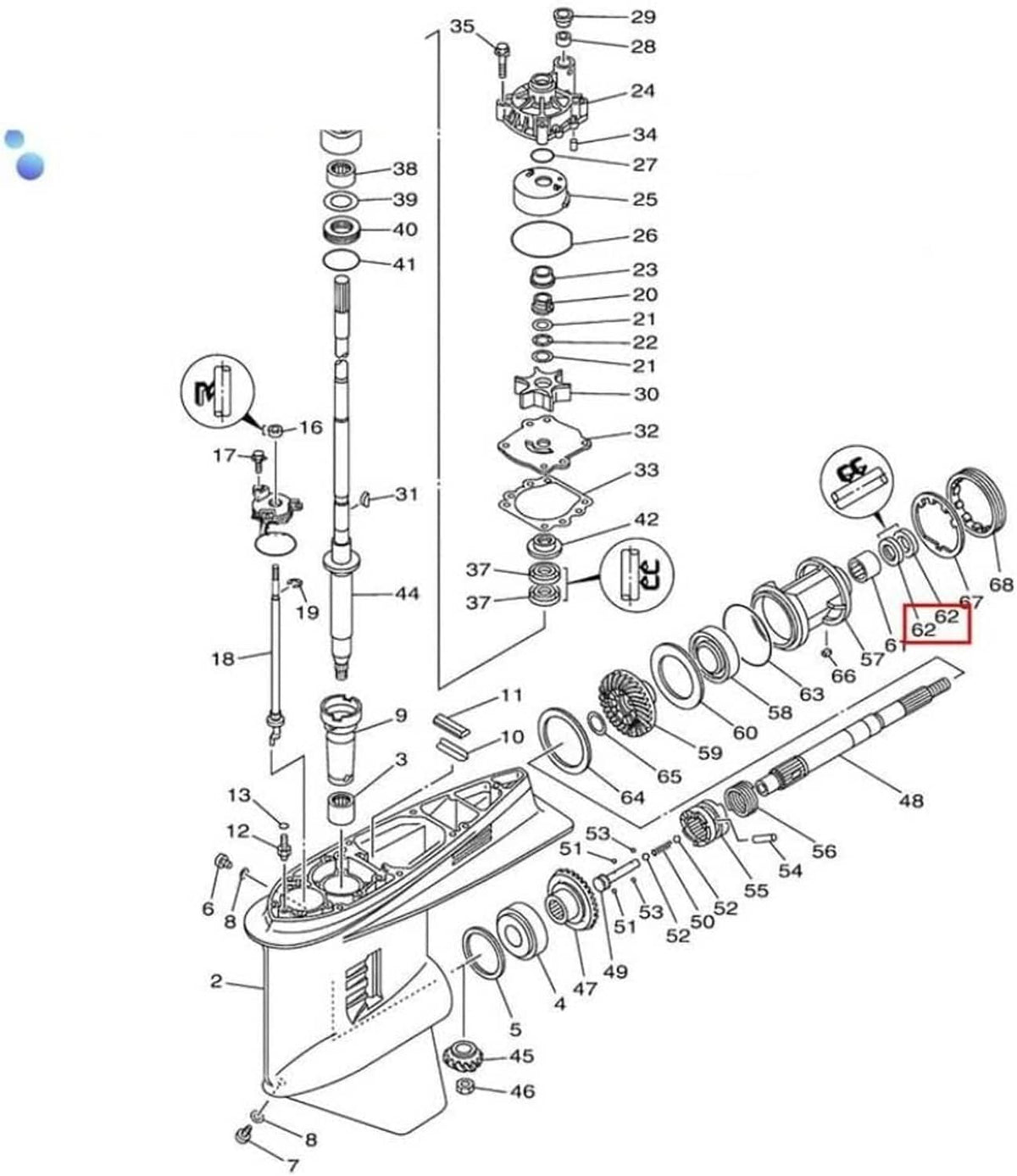 Solid Spare Yamaha 115-130-150-175-200-225-250-300 Propeller Shaft Seal 93101-30M17-00 2pcs