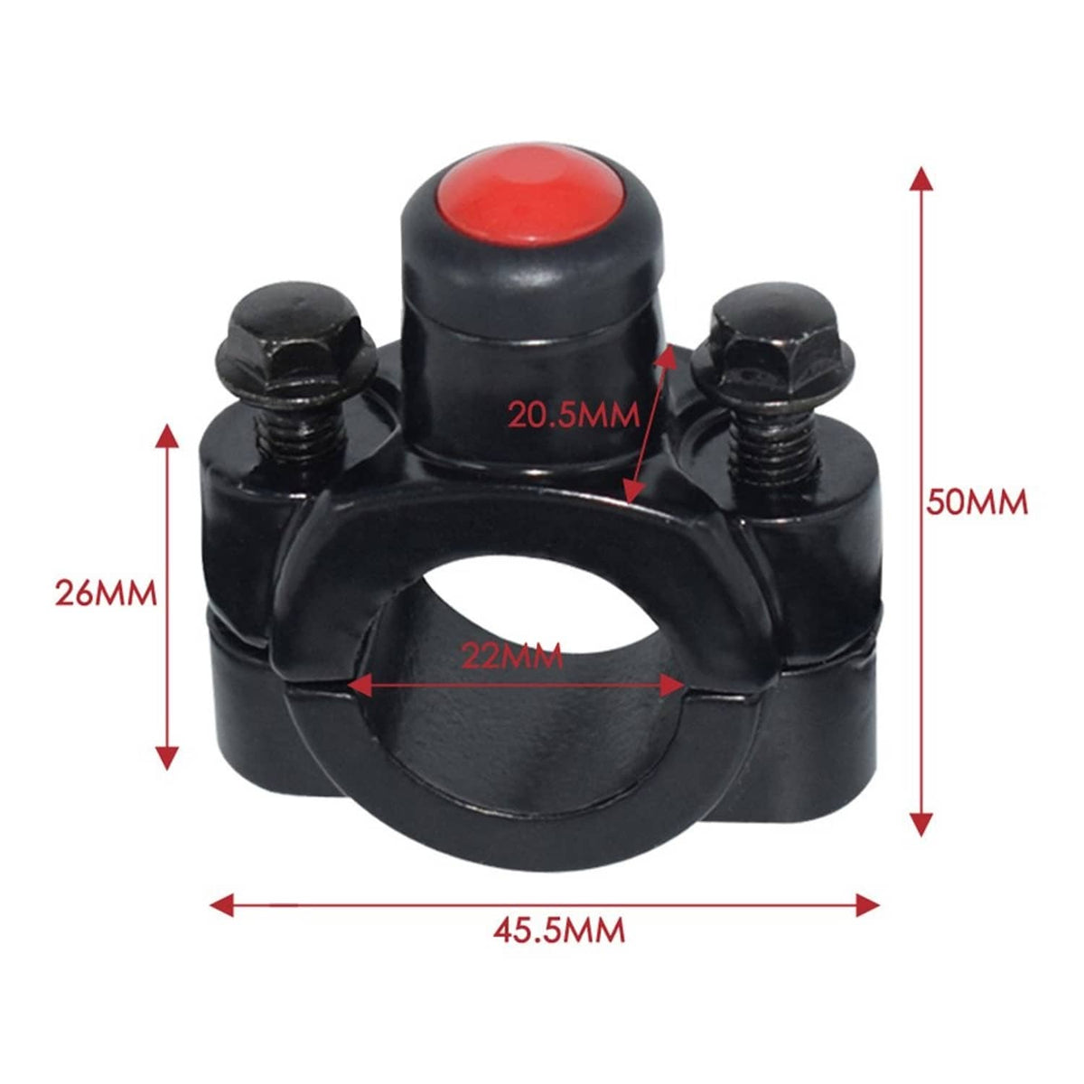 Solidspare 7/8" ATV Motorcycle Handlebar Kill Switch horn Momentary action Push Button